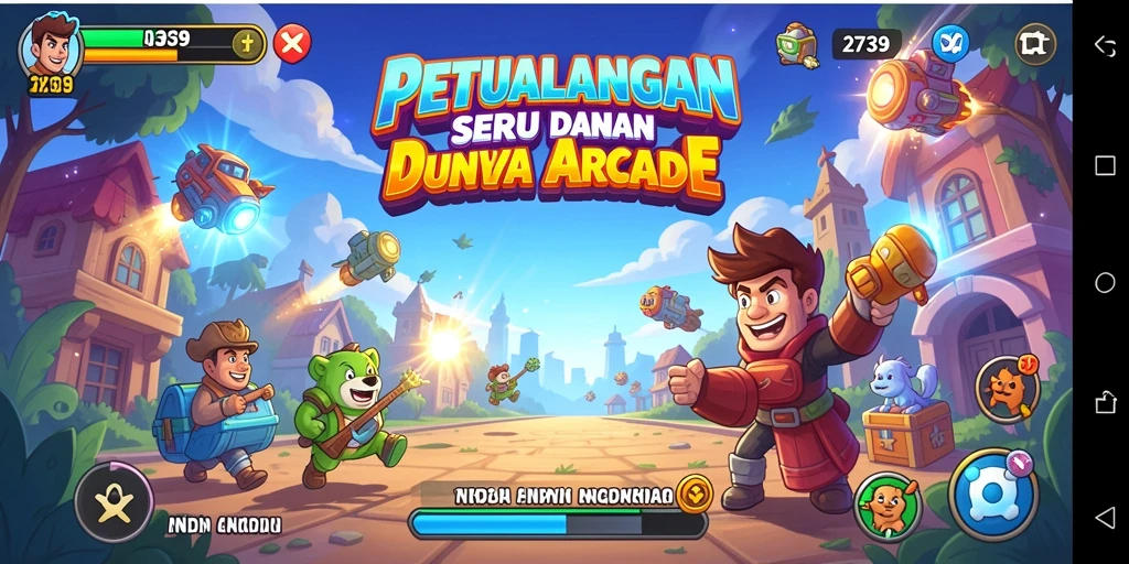 Screenshot dari gameplay Arcade yang penuh aksi dan tantangan.