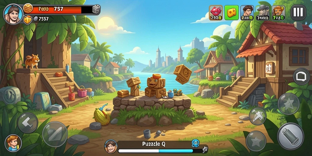 Gameplay menantang dalam 2757 yang membuat ketagihan.