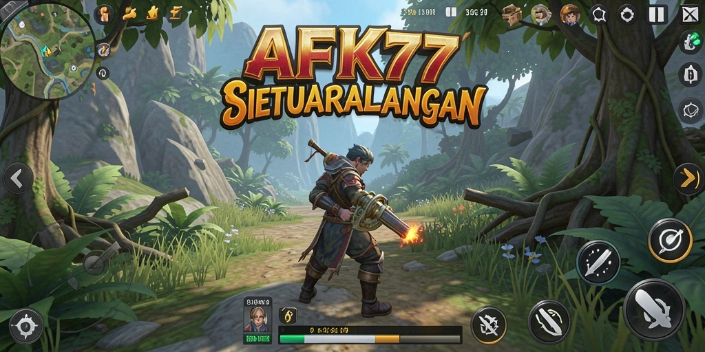 Tampilan gameplay AFK77 yang seru dan menantang.