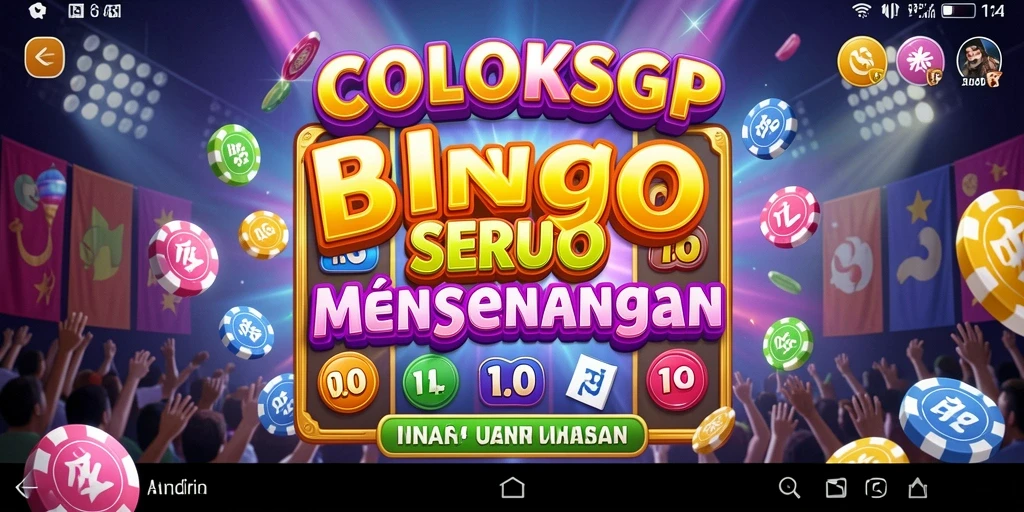Screenshot gameplay COLOKSGP menampilkan suasana Bingo yang seru dan interaktif.