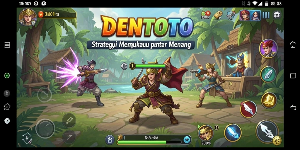 Tampilan gameplay DENTOTO yang seru dan penuh strategi.