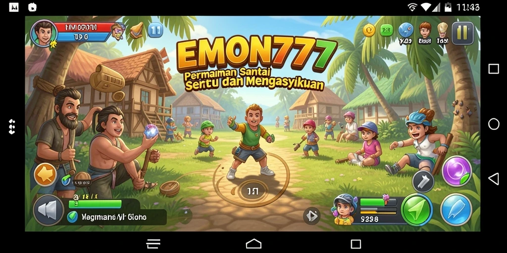 Tampilan gameplay seru dan menyenangkan dari EMON777.