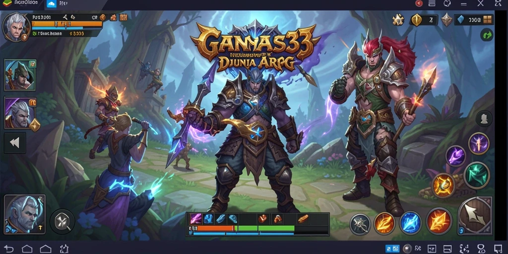 Tampilan gameplay GANAS33 yang menegangkan dan penuh aksi ARPG.