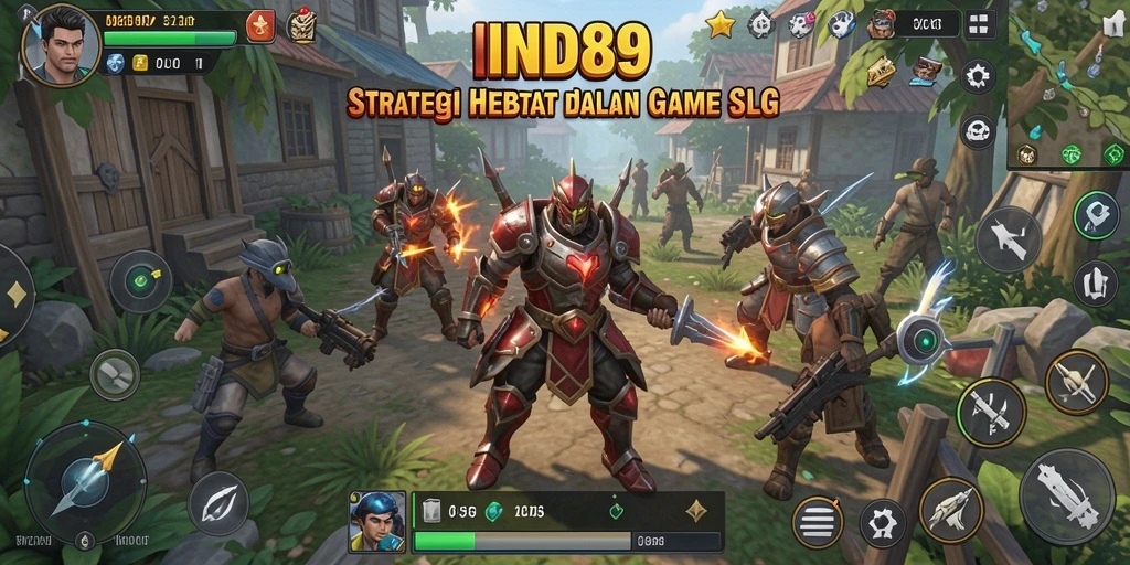 Tangkapan layar gameplay IND89 menunjukkan pertempuran mendebarkan dan pengembangan strategis.