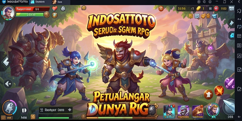 Screenshot gameplay INDOSATTOTO menampilkan pertempuran seru dan eksplorasi mendalam.