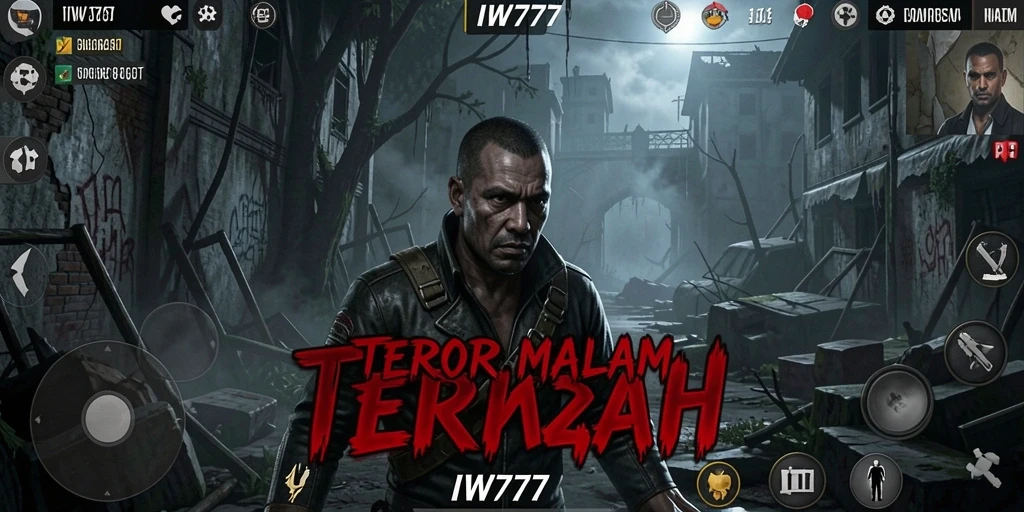 Tampilan gameplay menegangkan dalam IW777, suasana Horror yang mendalam.