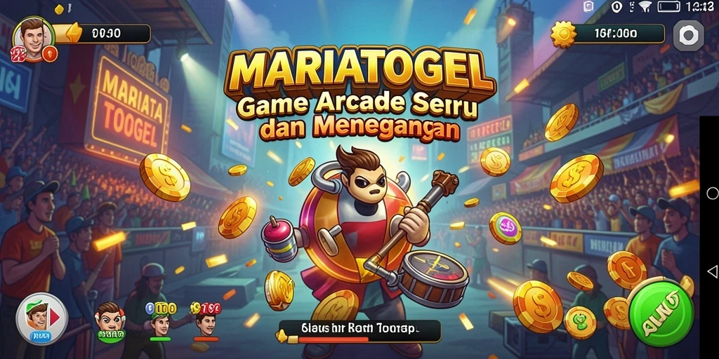 Tampilan gameplay <strong>MARIATOGEL</strong> yang seru dan penuh warna.