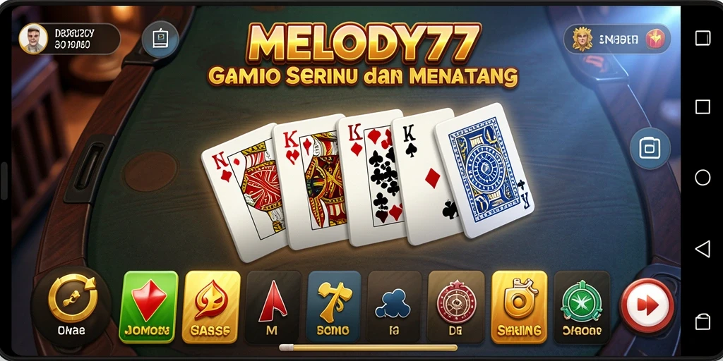 Tampilan gameplay domino yang menarik dan seru.