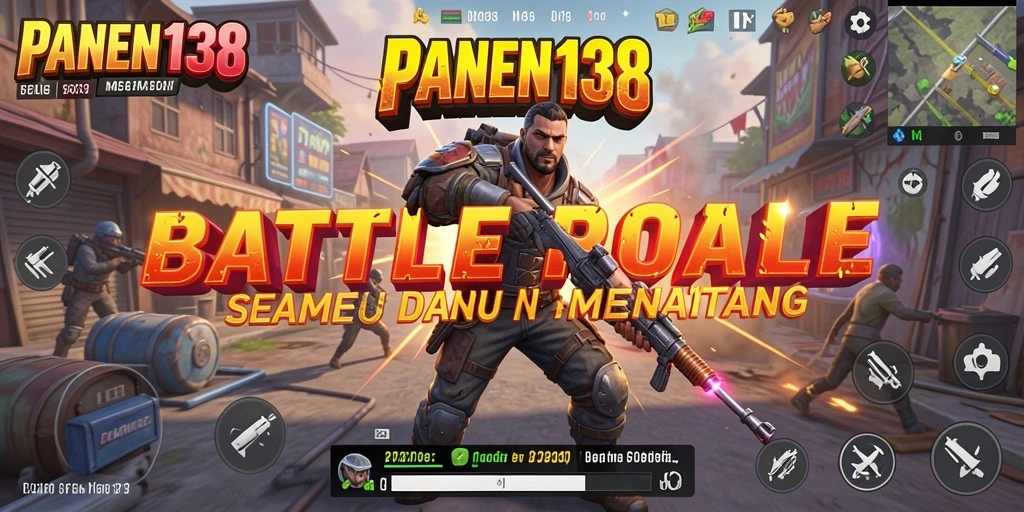 Tampilan gameplay PANEN138 yang mendebarkan dalam pertempuran Battle Royale.