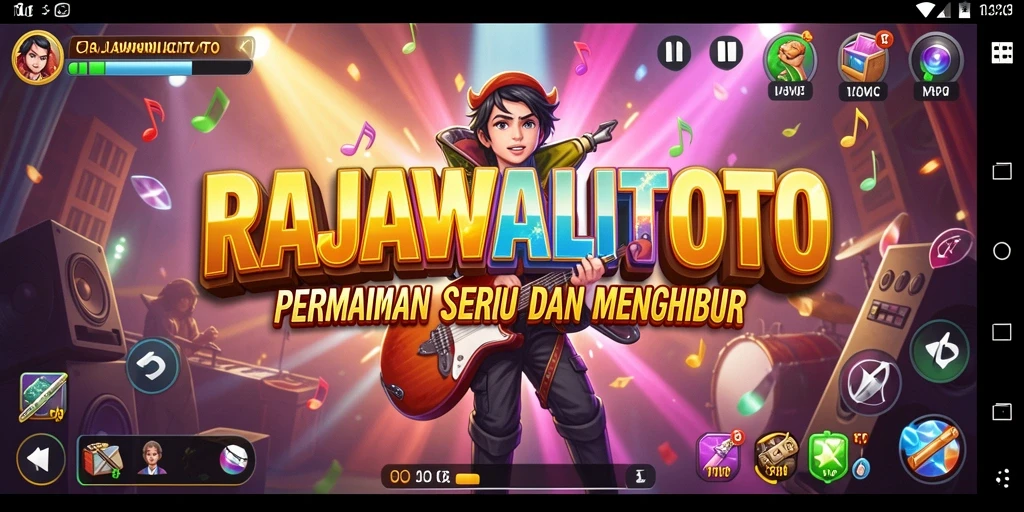 Tampilan gameplay RAJAWALITOTO yang seru dan penuh warna.