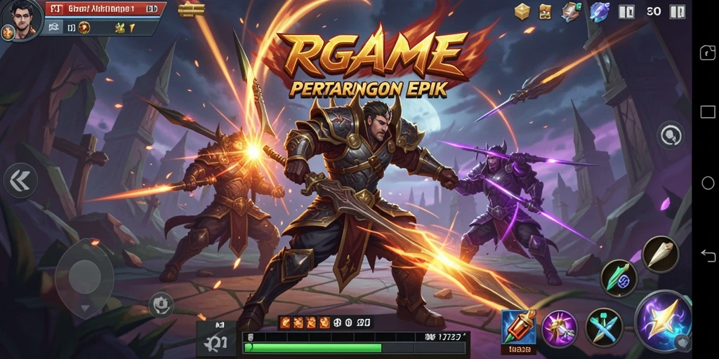 Gameplay menegangkan dengan pertarungan karakter unik di RPGAME.
