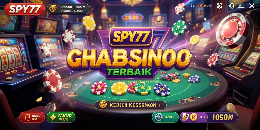Tampilan screenshot utama SPY77 yang menunjukkan keseruan gameplay Kasino.