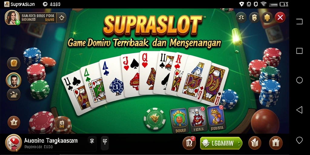 Tampilan gameplay Domino yang menarik dari SUPRASLOT.