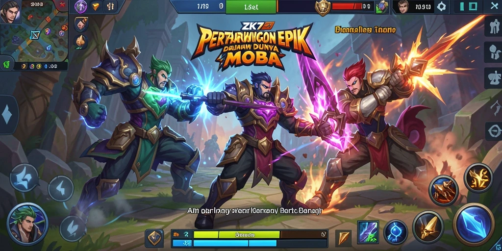 Gameplay seru dalam pertempuran tim di ZK7.